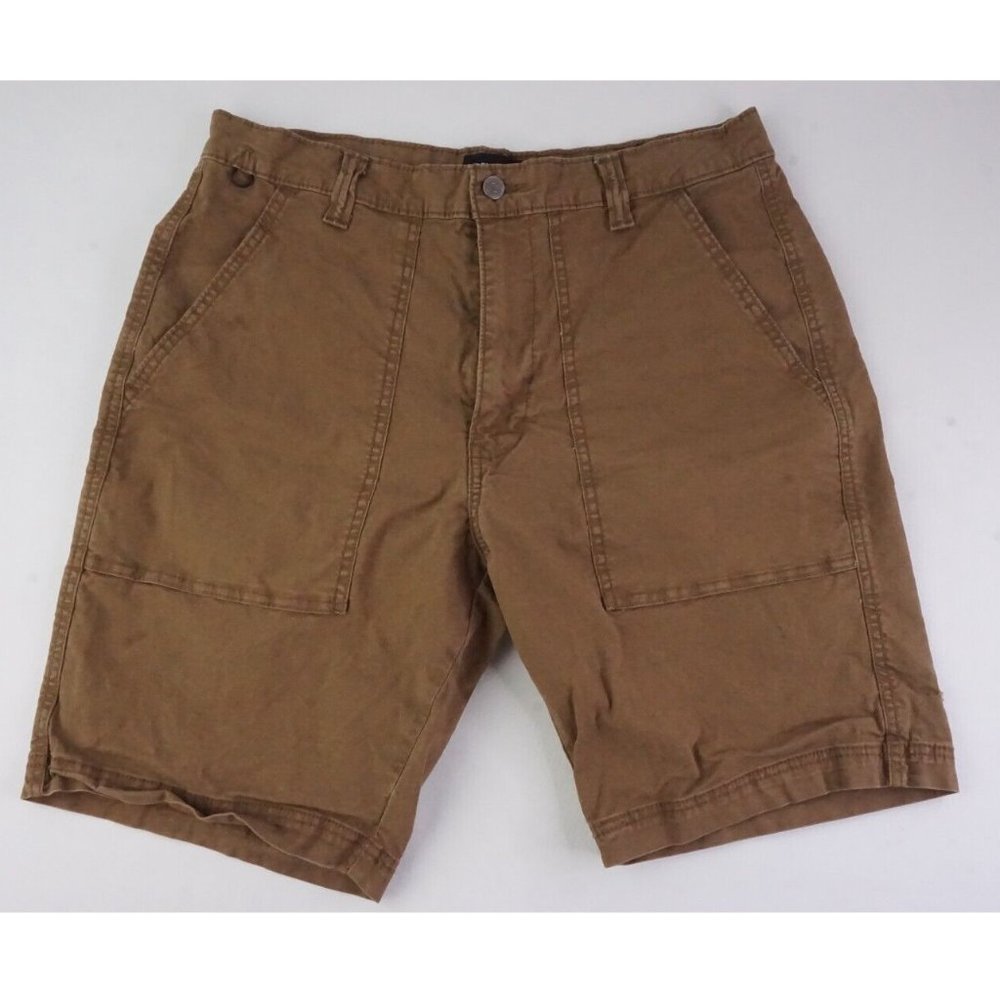 Levis Denizen Men's Flex Lightweight Work Utility Shorts Khaki 34 Brown